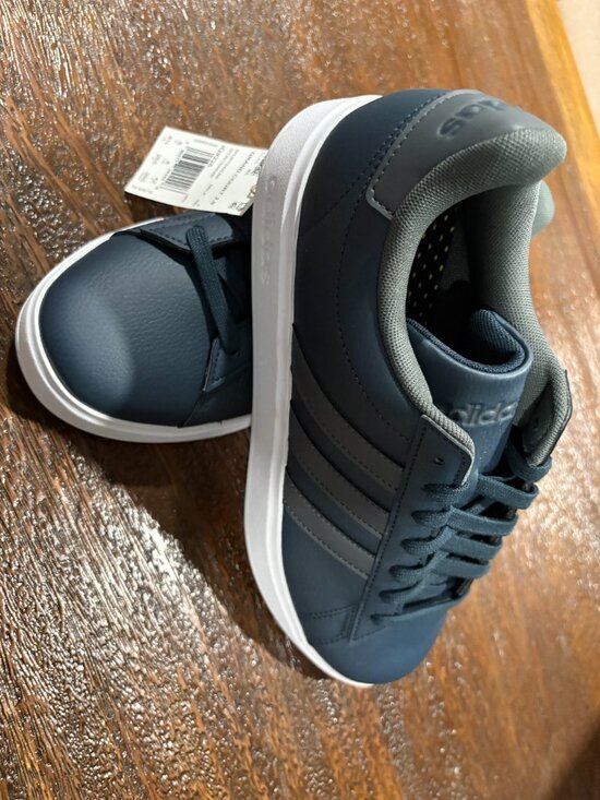 Adidas men\'s grand court 2.0 shoes Aurora Ink Navy in color sz 8.5 8 1/2 NWT NEW main image 4